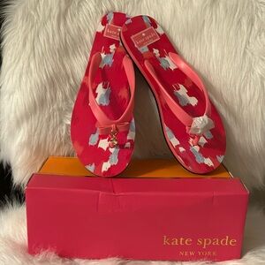 NWT, KATE SPADE PINK FLIP FLOPS Sz 9